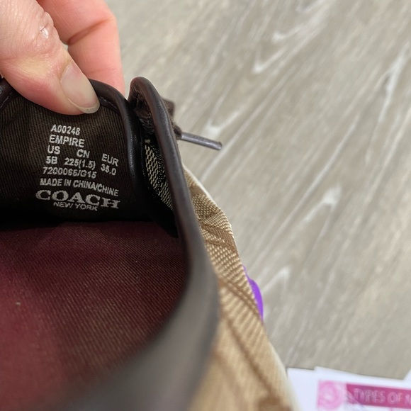 Authentic Coach Empire Brown Sneaker- size: us5B. EUR 35 - Picture 16 of 16